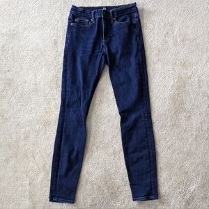Gap Denim Mid-Rise Dark Blue Skinny Jeans | Size 26